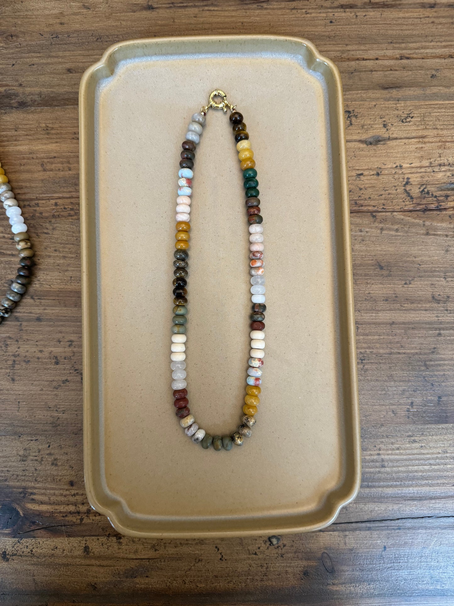 Livia Necklace - Beaded Mixed Gemstone