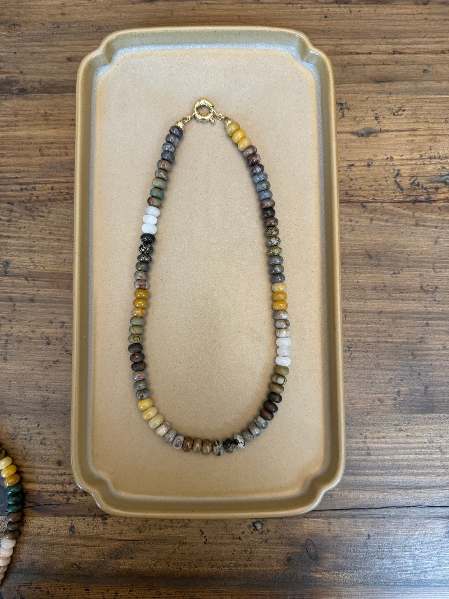 Louise Necklace - Beaded Mixed Gemstones