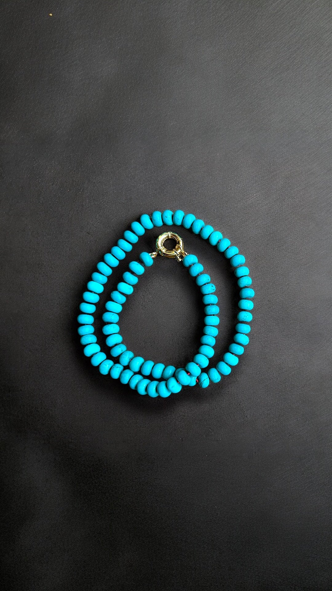 Sea Green Turquoise Hand-knotted Necklace