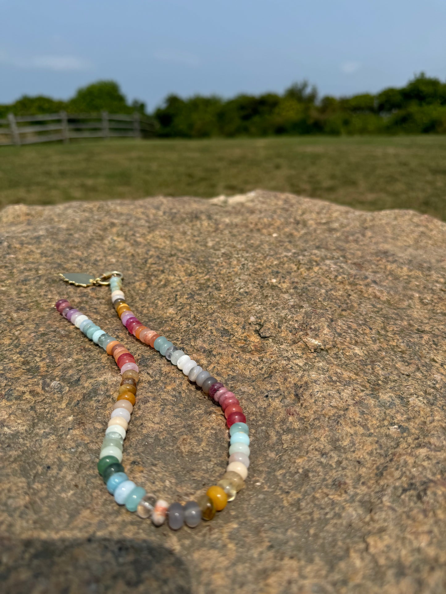 Martha - Mixed Gemstones Beaded Necklace