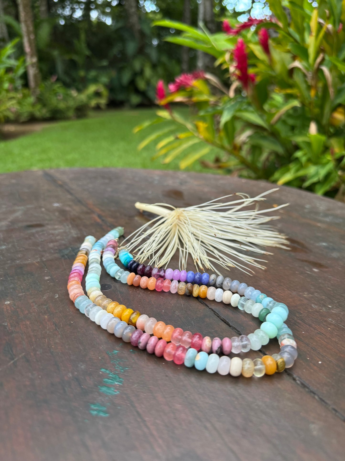 Martha - Mixed Gemstones Beaded Necklace