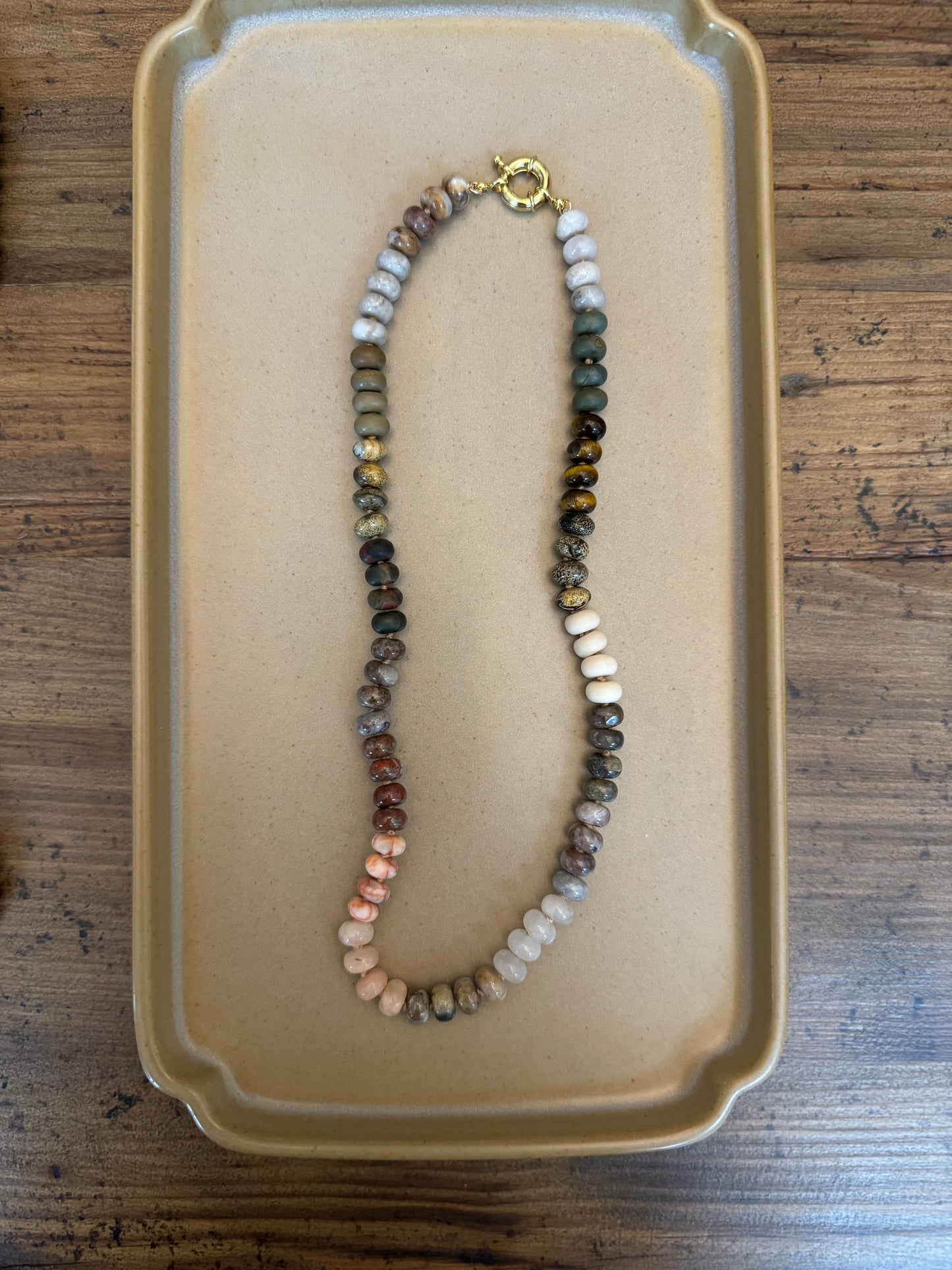 Selena Necklace - Mixed Beaded Gemstones