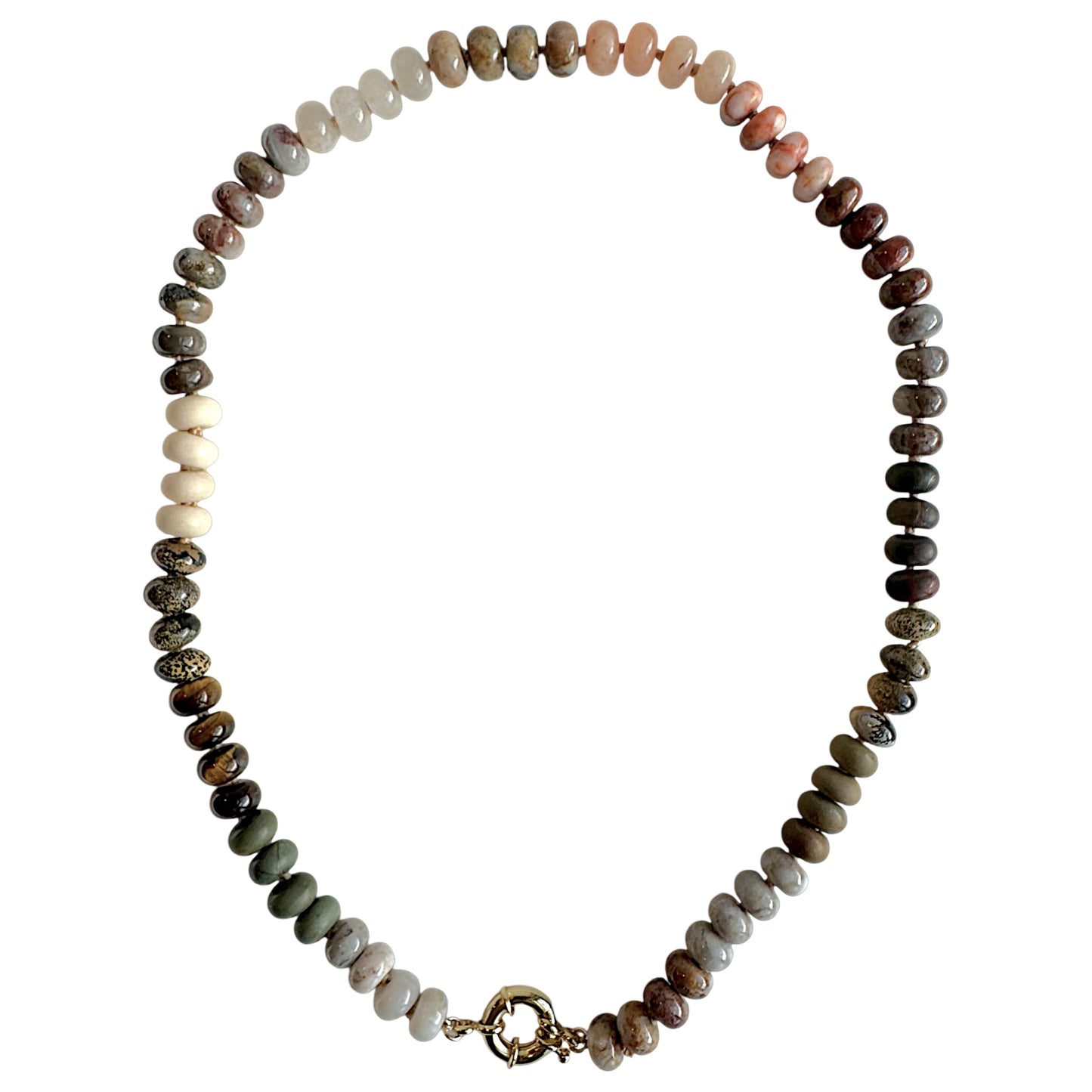 Selena Necklace - Mixed Beaded Gemstones
