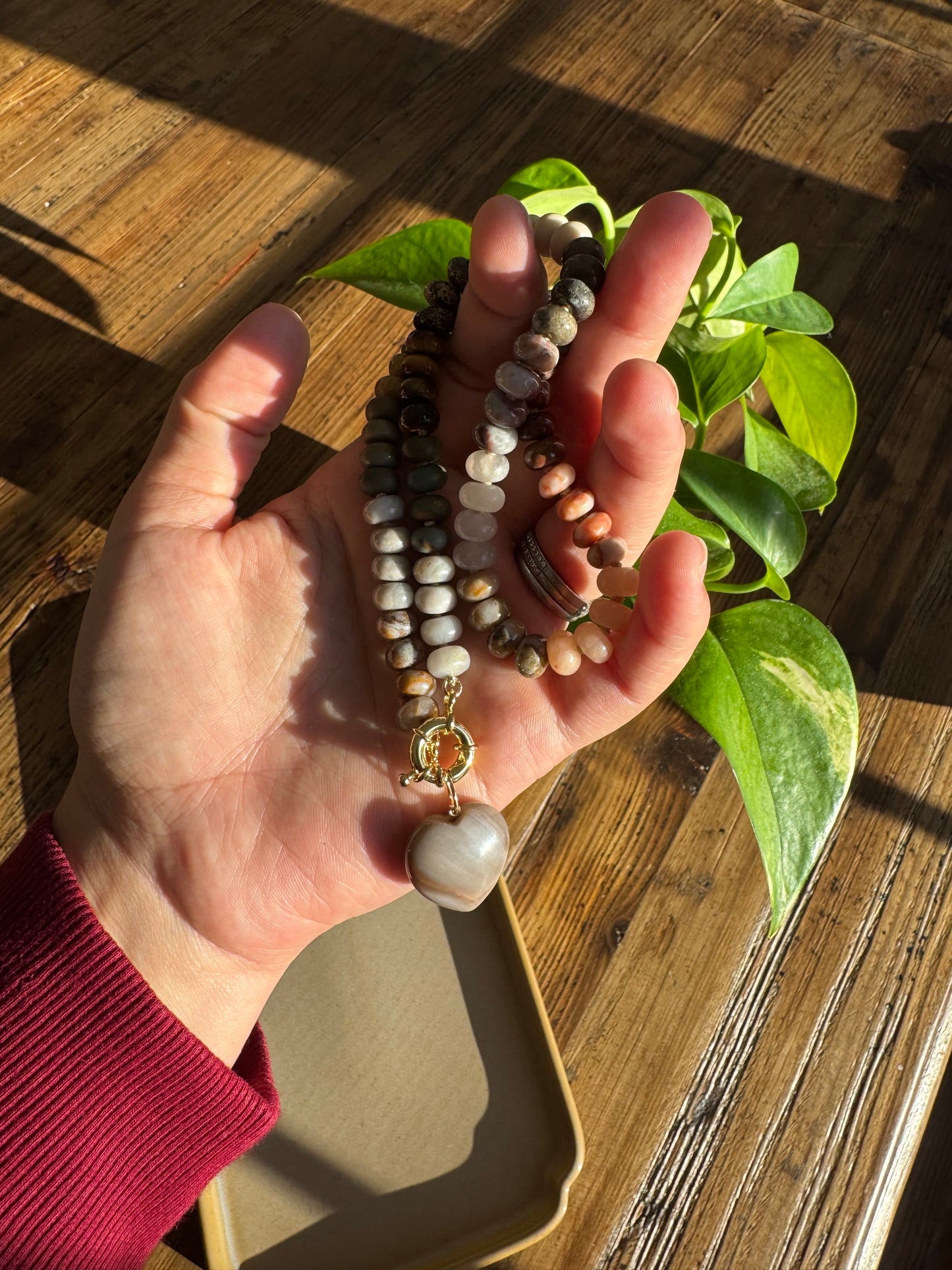 Selena Necklace - Mixed Beaded Gemstones
