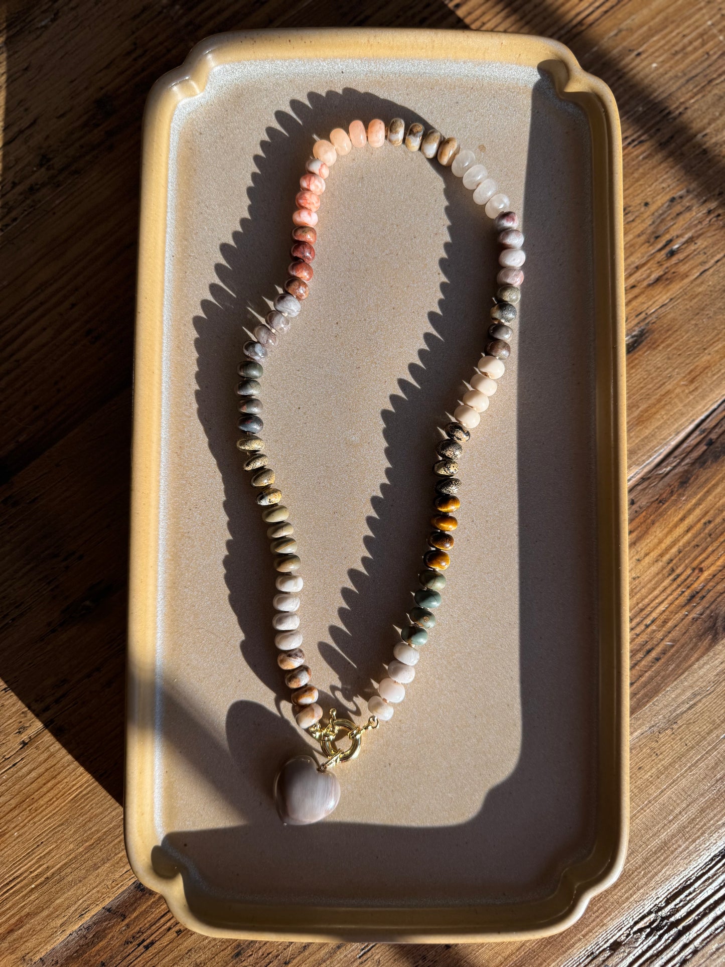 Selena Necklace - Mixed Beaded Gemstones