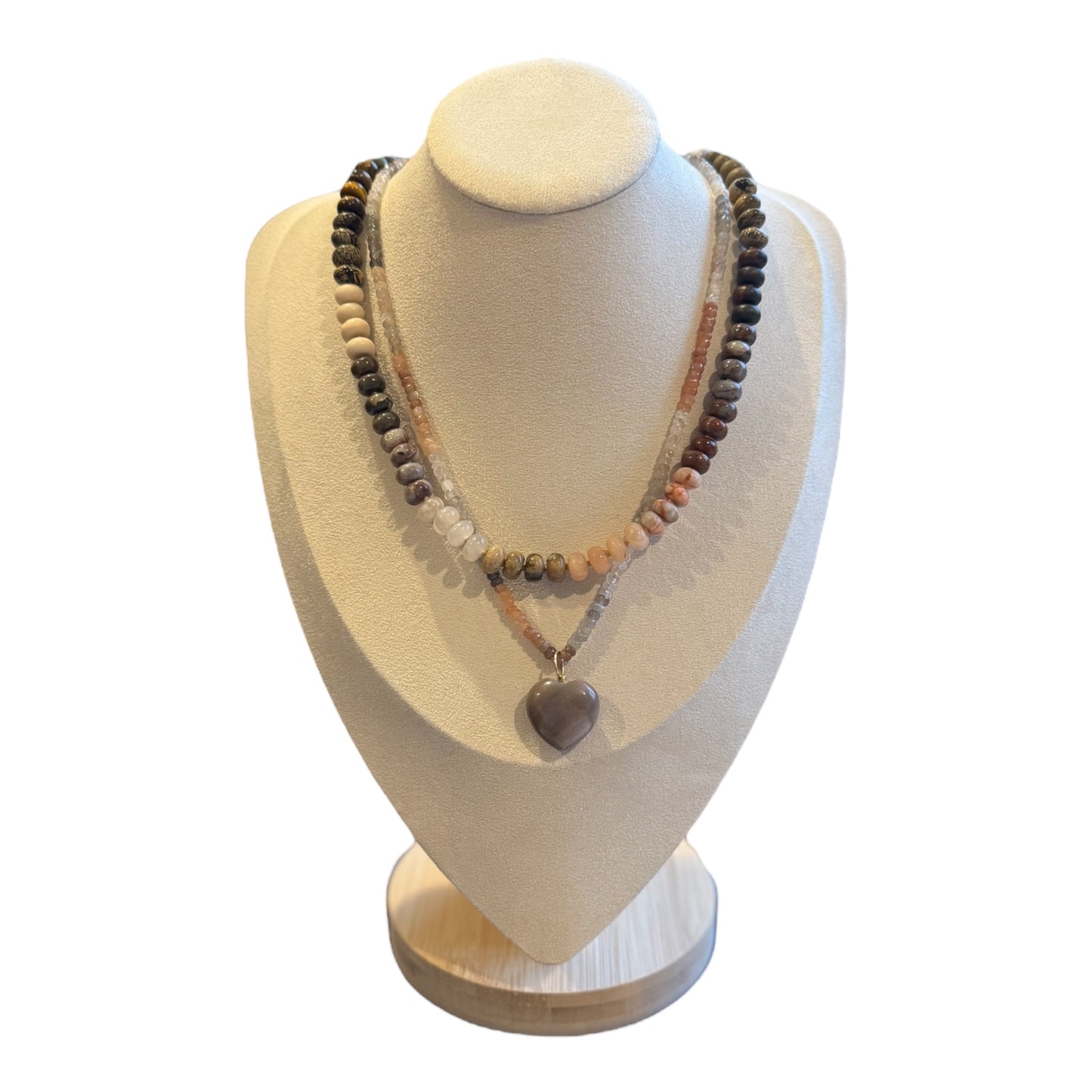 Moonstone Single Strand Necklace - 14K Gold Filled Toggle Clasp