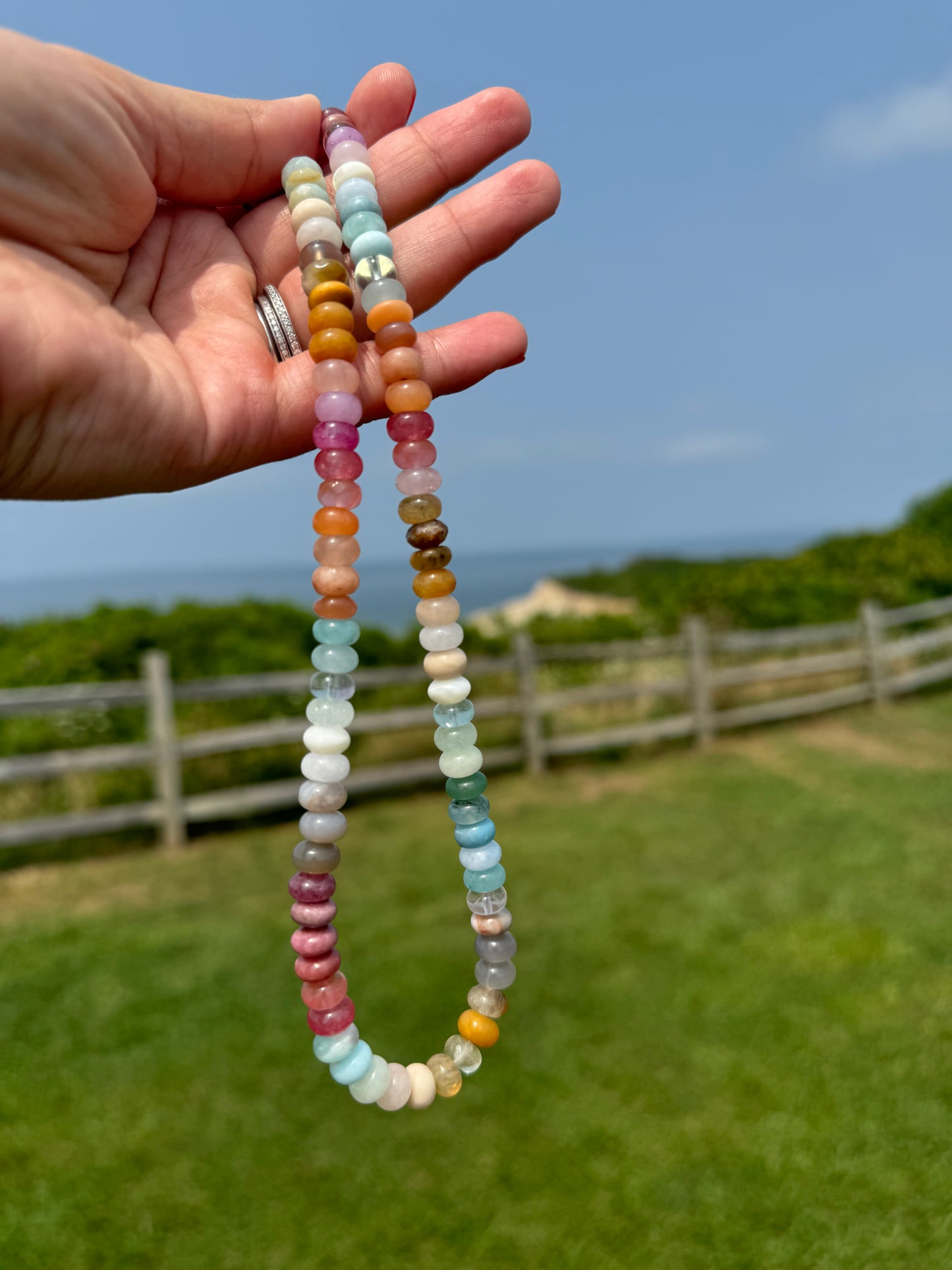 Martha - Mixed Gemstones Beaded Necklace
