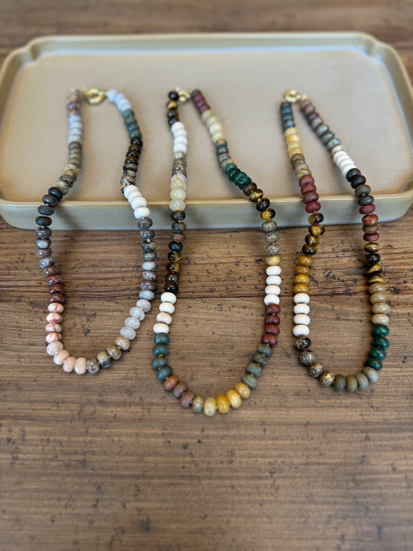 Selena Necklace - Mixed Beaded Gemstones